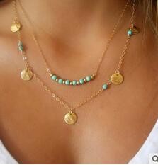 Double Strand Boho Necklace