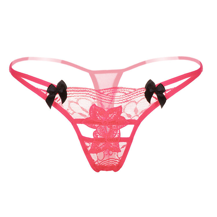 Panty de lacet d'applique floral