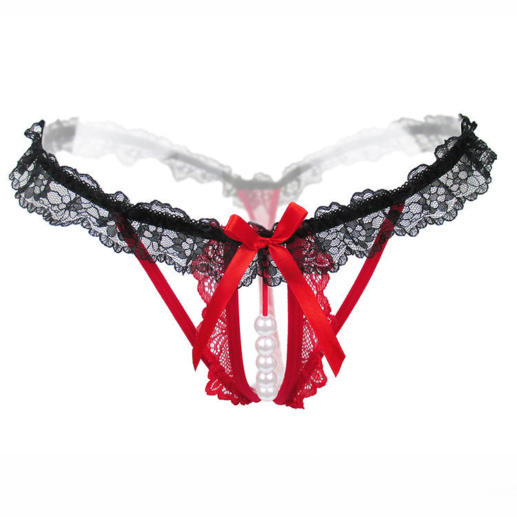 String in pizzo perlette G String