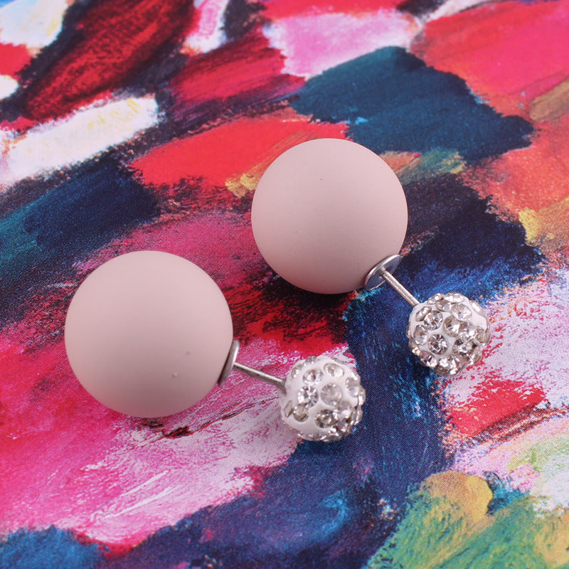 Pastel Sphere Double Sided Earrings