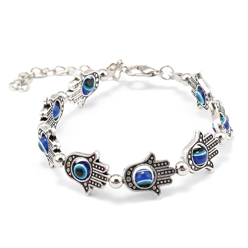 Hamsa Bettelarmband aus Metall