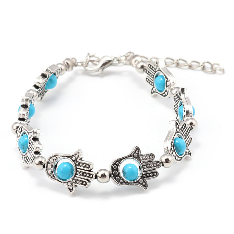 Pulsera Hamsa Metal Charm