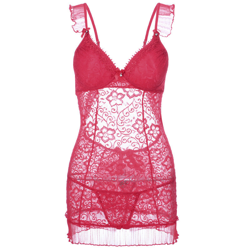 Floral Lace Lingerie Slip Dress