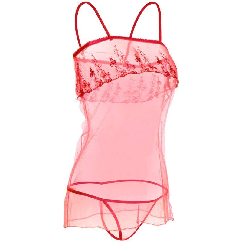 Mesh pura em camadas e malha pura Babydoll