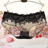 Ultra Low Rise Lacy Briefs with Floral Details
