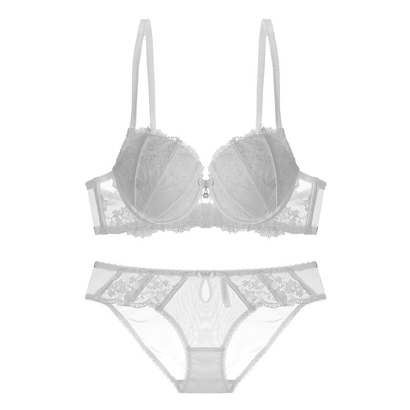 Sexy Shell Cup Lace Bra and Panty Set