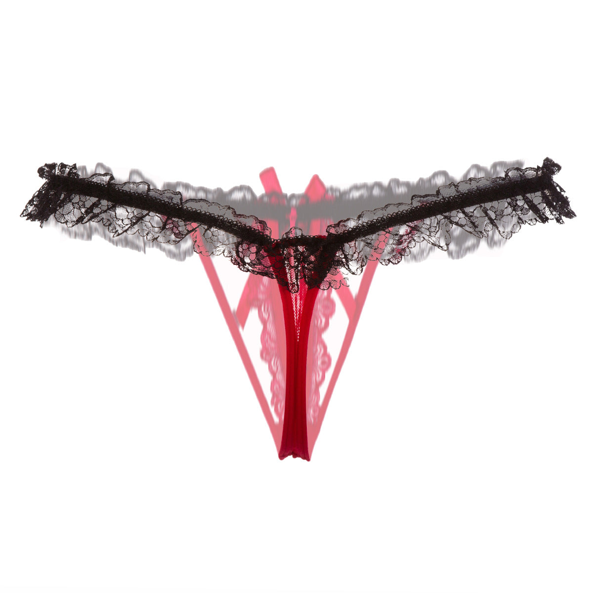 Colorful Lace Peekaboo Pearl Thong - Theone Apparel