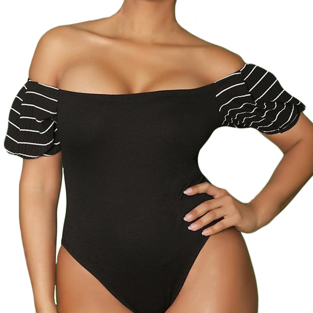 Plus Size Romantic Off-Shoulder Teddy