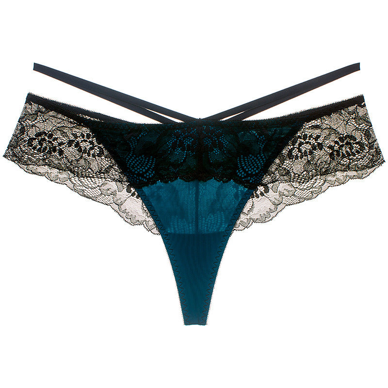 Lace and Ruffles Thong Panty