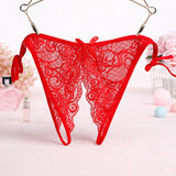 Crotchless Lace Side Tie Panty - Theone Apparel