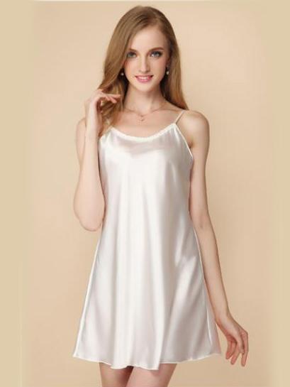 Babydoll transparente satinado