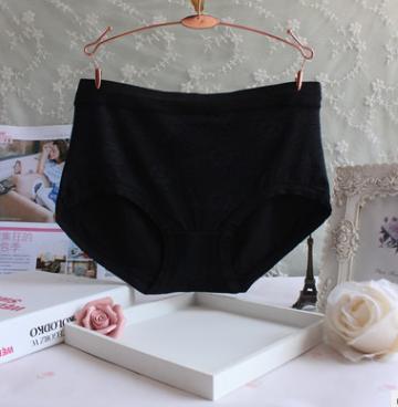 High Waist Black Brief Panty