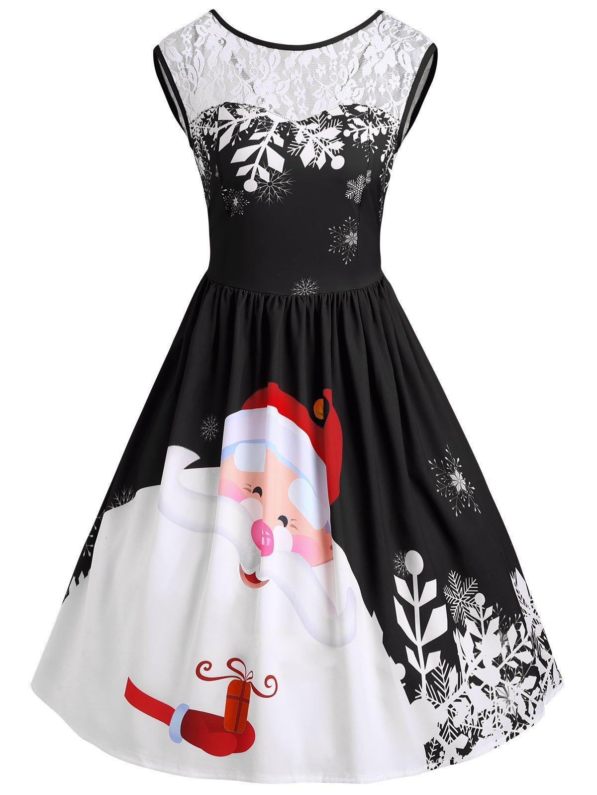 Robe de fête de Noël du Père Noël rouge