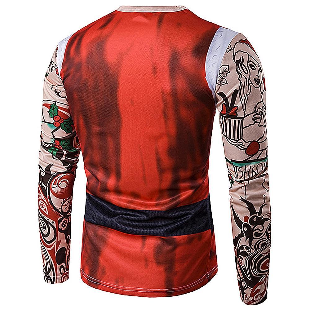 Christmas Tattoo Mens Crew Neck Shirt - Theone Apparel