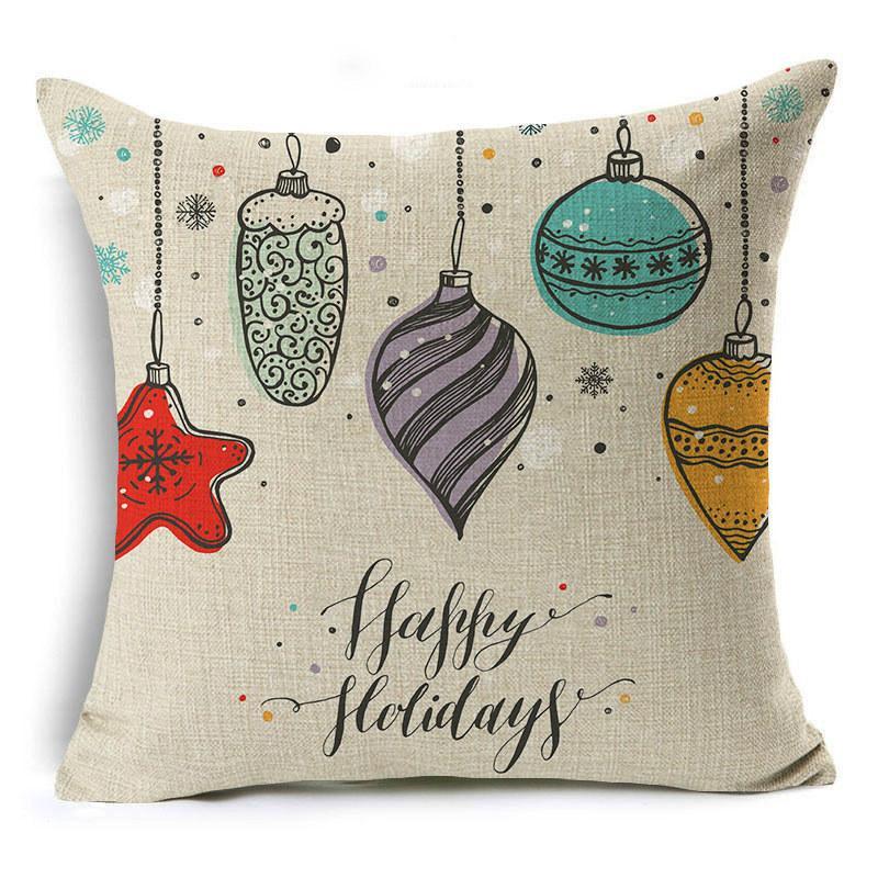 Christmas Tidings Printed Pillow Covers - Theone Apparel