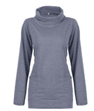 Cozy Turtleneck Collar Wrap Sweater - Theone Apparel