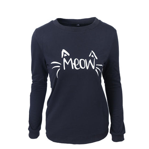 Cute Meow Kitty Cat Sweater - Theone Apparel