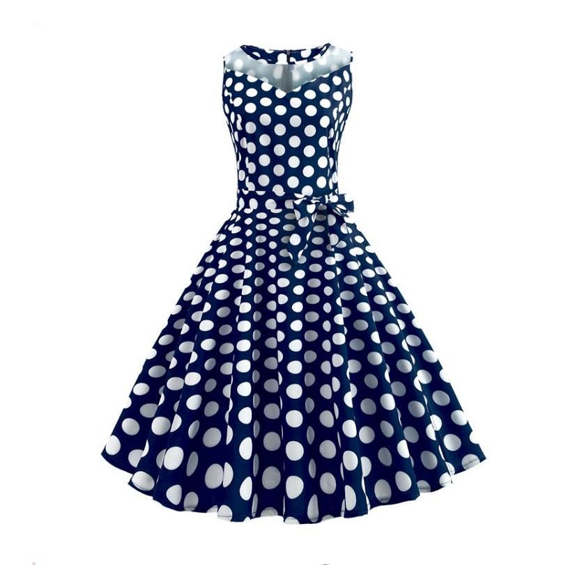 Robe imprimée à pois