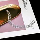 Dazzling Encrusted Clasp Tennis Bracelet - Theone Apparel