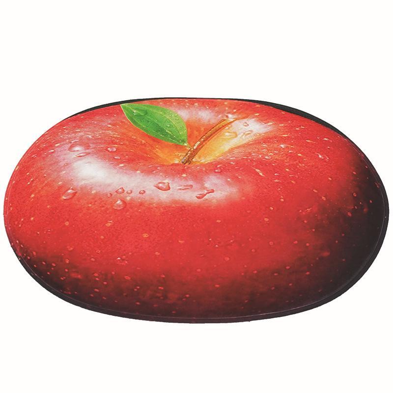 Flavors of Fruit Cutout Kitchen Mat-Apple-Theone Apparel