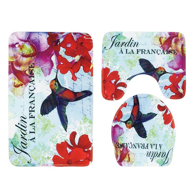 Flowers and The Sea Bath Mat Sets - Theone Apparel