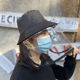 Maschera Full Mask Anti-Spitting Virus Protection Hat Cap per pescatori per adulti