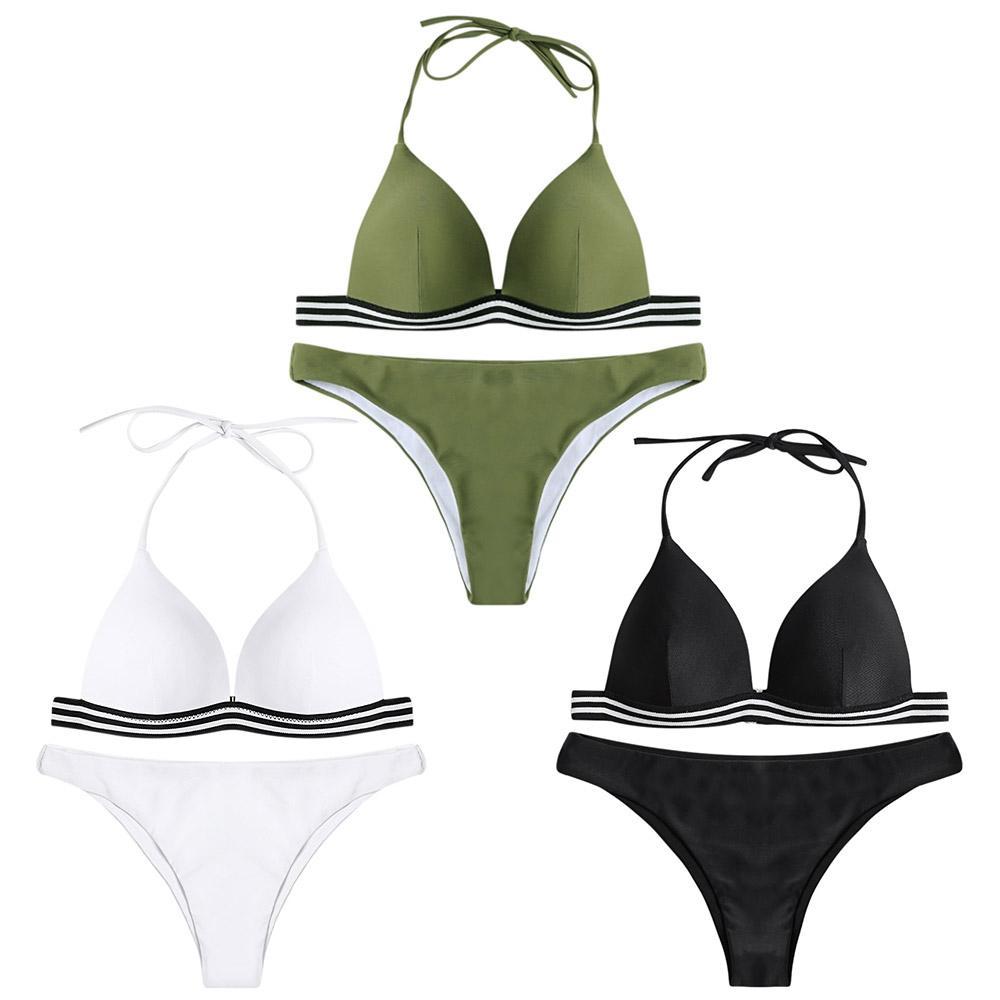 Halter Neck Ladies Bikini Set