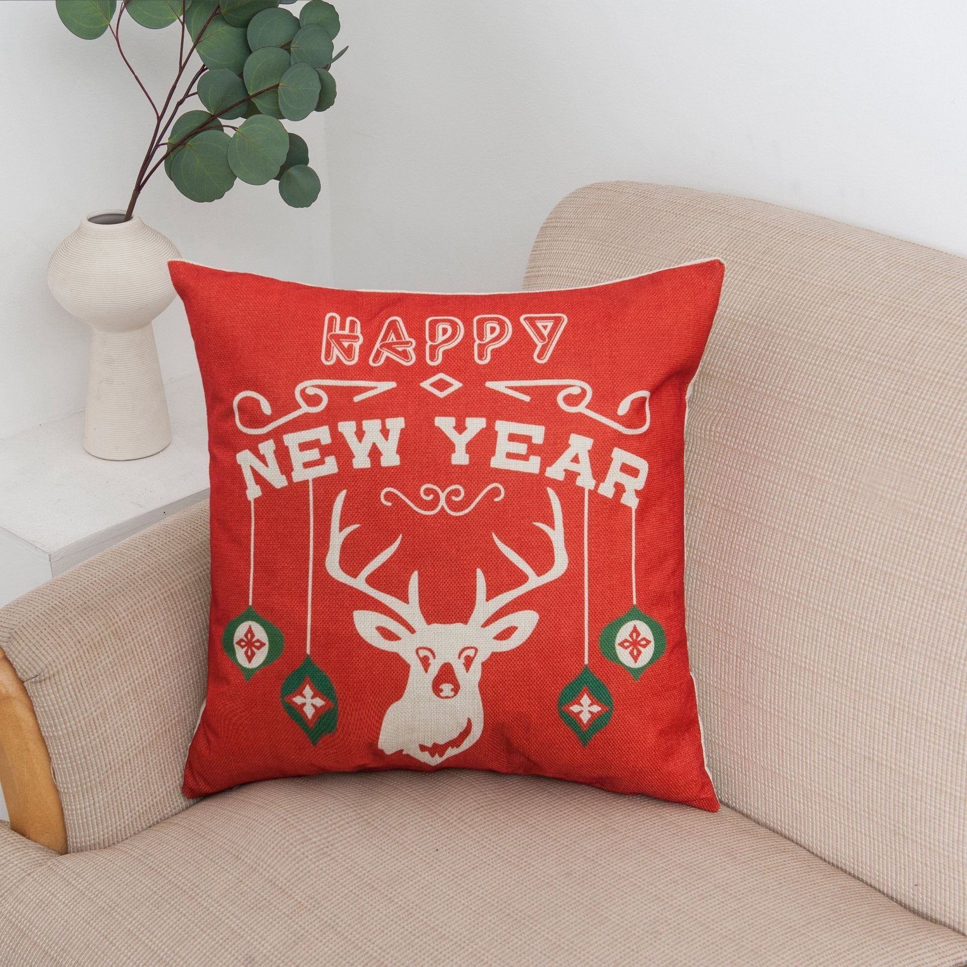 Selamat Liburan Sampul Bantal Natal