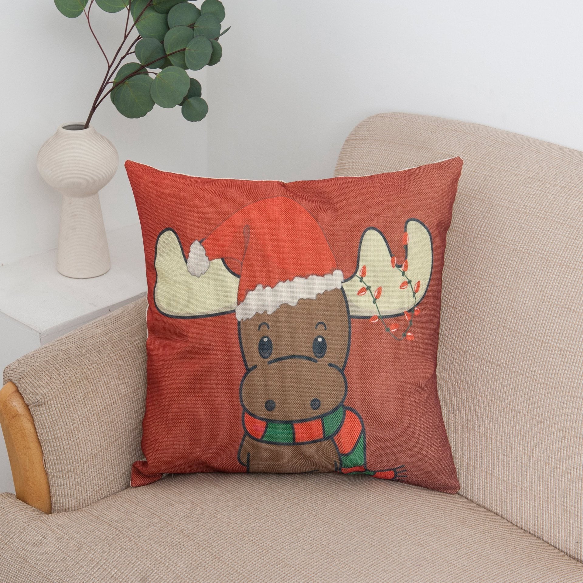 Selamat Liburan Sampul Bantal Natal