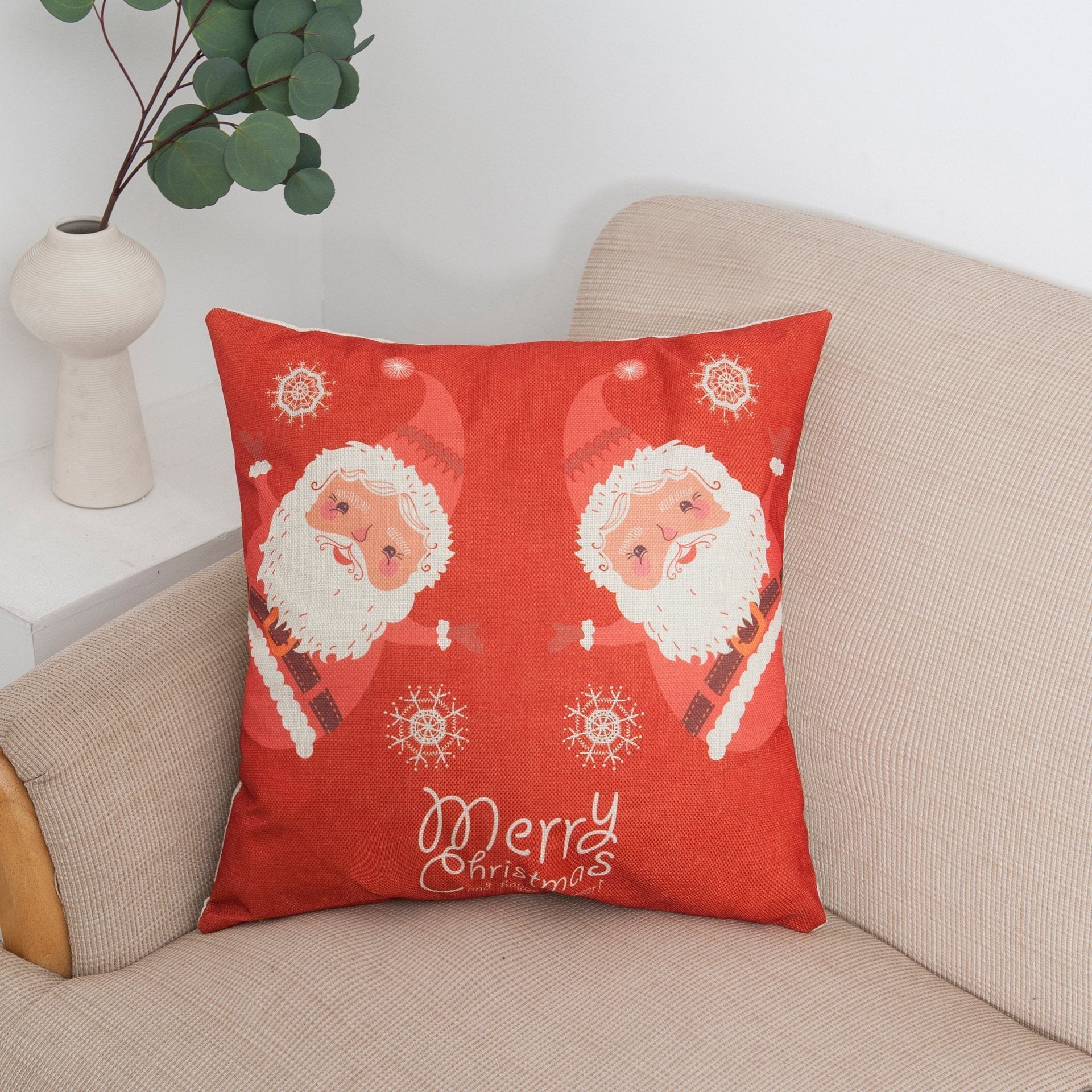 Selamat Liburan Sampul Bantal Natal