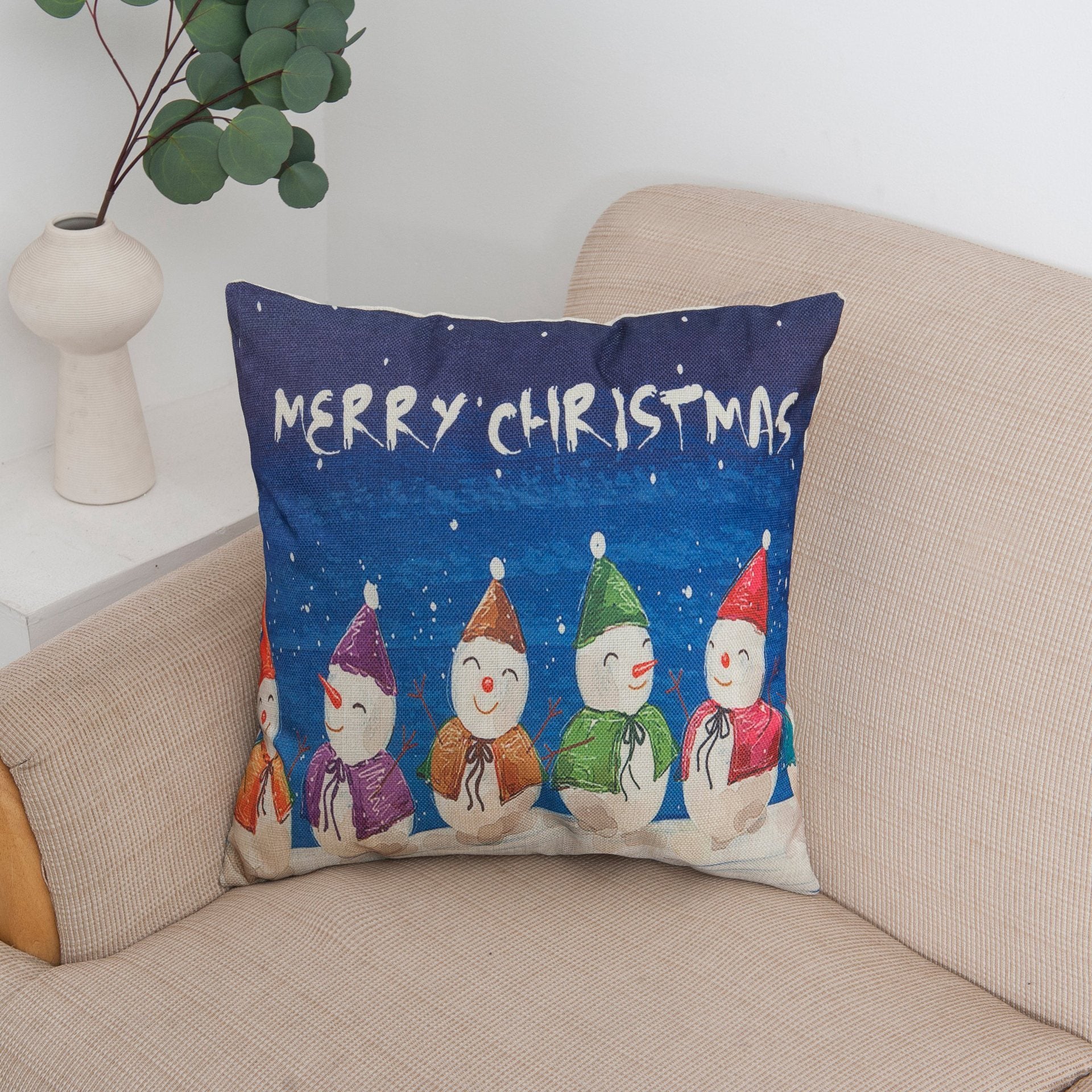 Selamat Liburan Sampul Bantal Natal