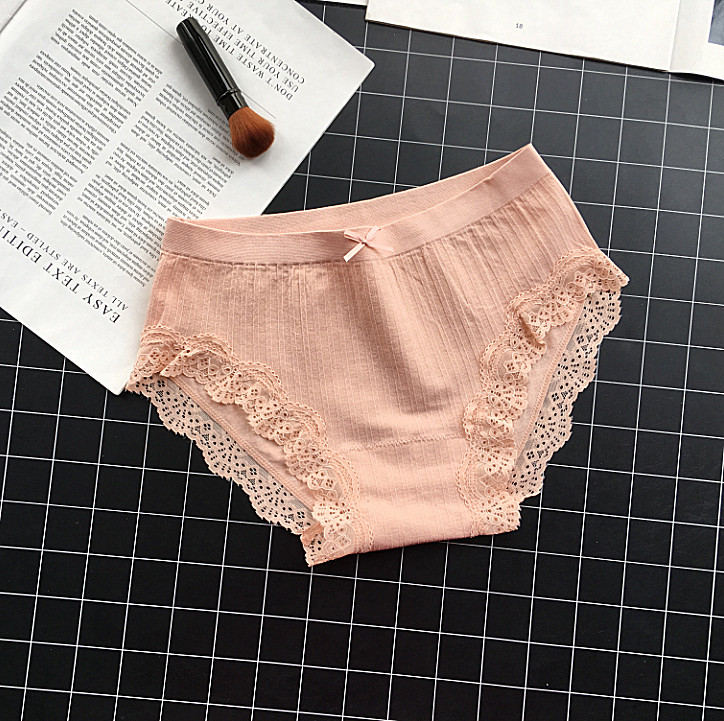 High Waist Frilly Lace Leg Cutout Panties-Nude-Theone Apparel