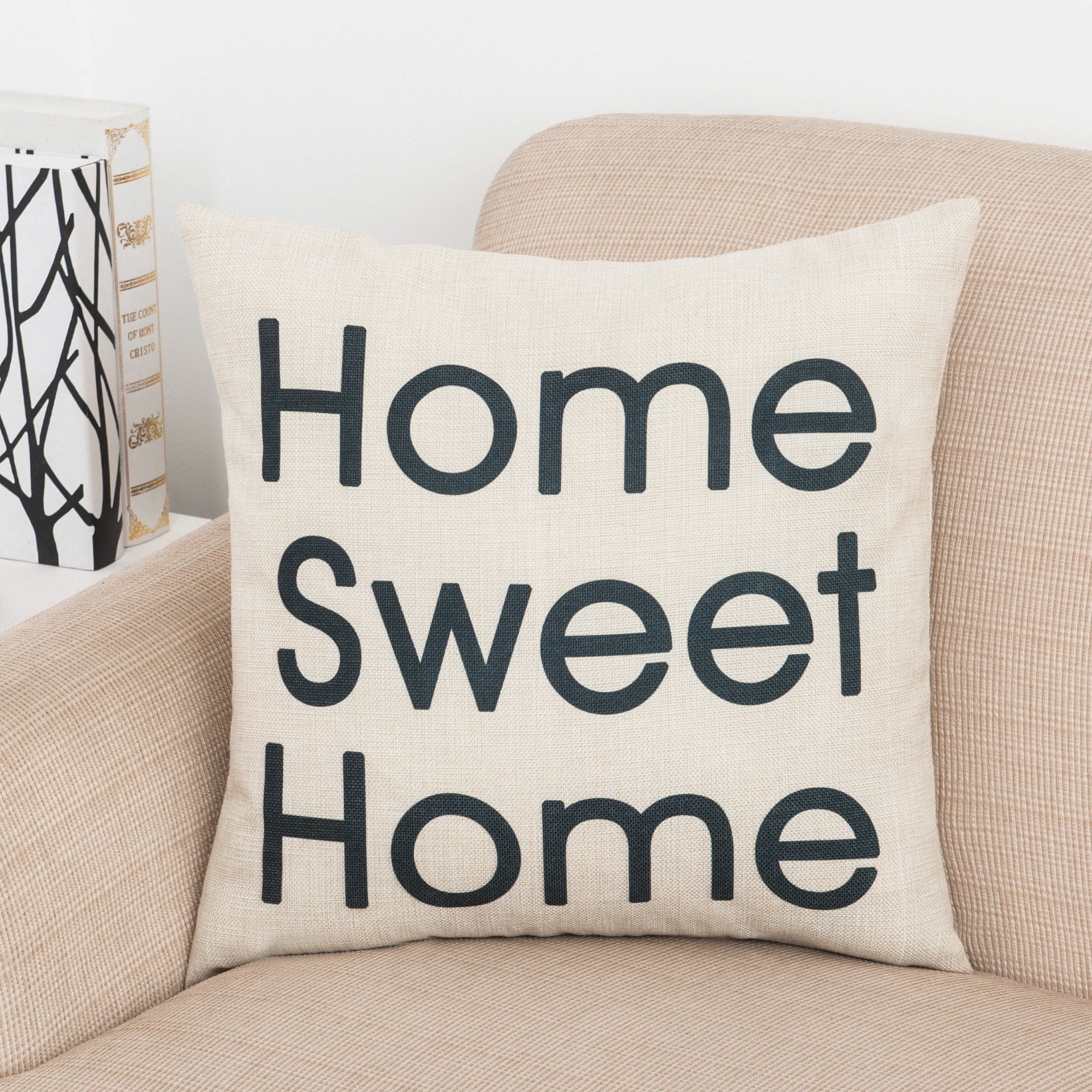 Home Sweet Home Square Pillow Cover-601-0009-S1-Theone Apparel