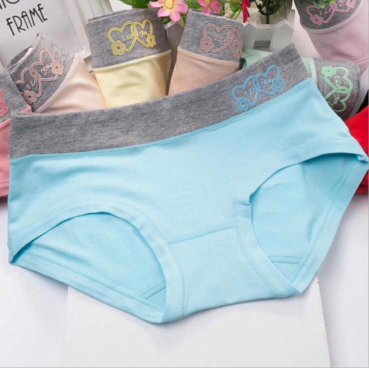 I Love You Novelty Hip Hugger Panty-Light Blue-Theone Apparel