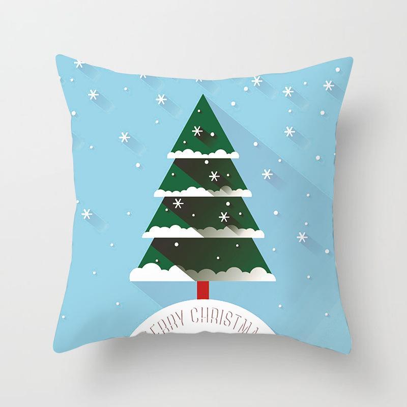Ice Blue Christmas Themed Pillow Covers-601-0059-S8-Theone Apparel