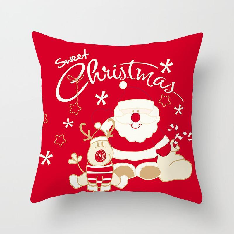 Ice Blue Christmas Themed Pillow Covers