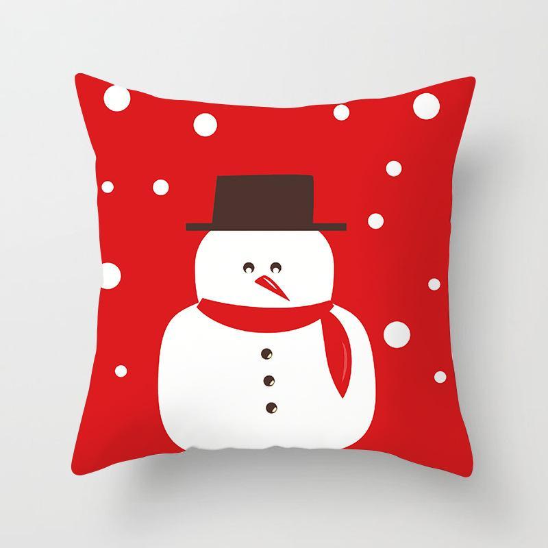 Ice Blue Christmas Themed Pillow Covers