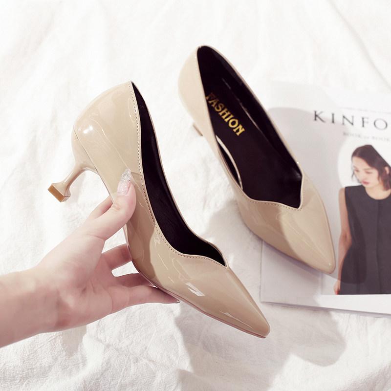 Square Statement Heel Kitten Pumps