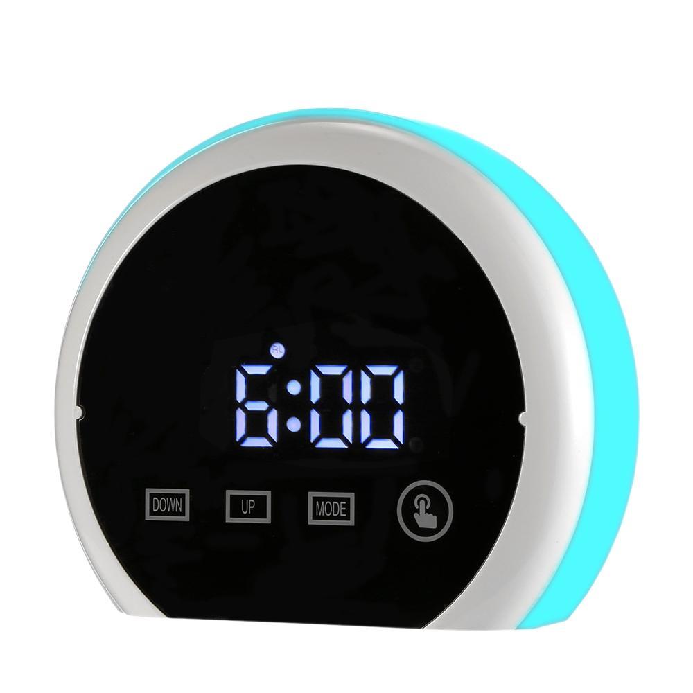 LED Mirror Clock With Alarm-Blue-Theone Apparel
