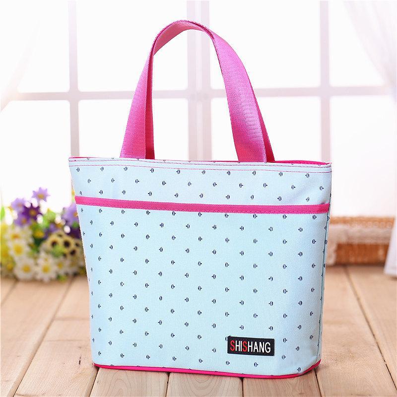 Large Preppy Print Tote Bag