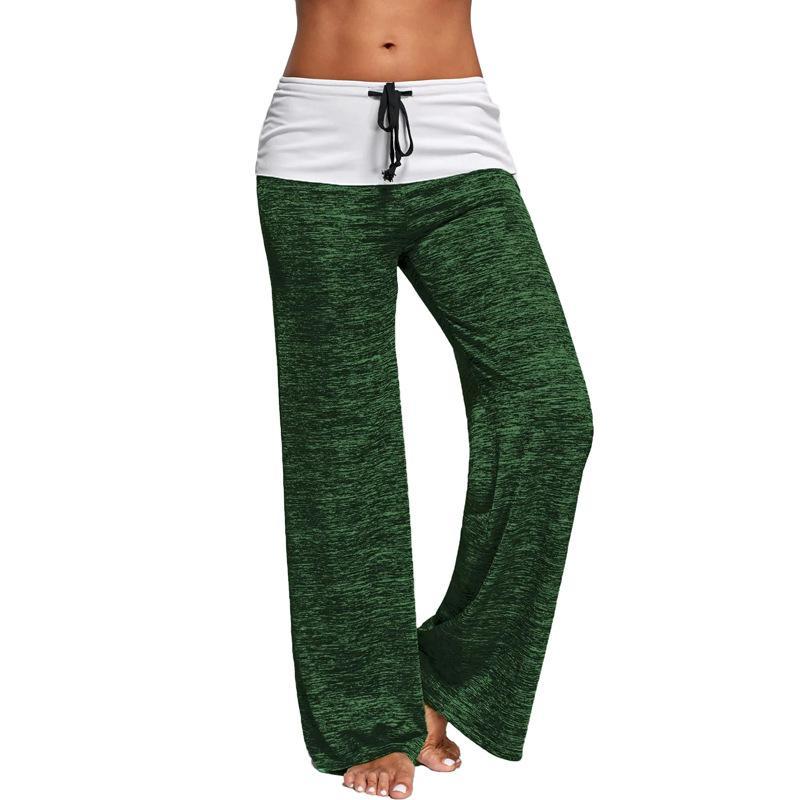 Loose Fit Cable Knit Lounge Pants-Dark Green-Theone Apparel