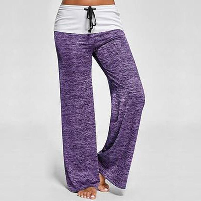 Loose Fit Cable Knit Lounge Pants-Purple-Theone Apparel