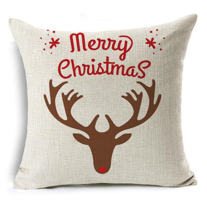 Merry Christmas Holiday Pillow Cows