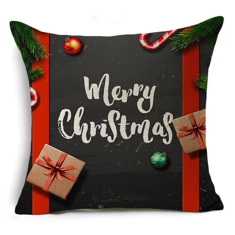 Merry Christmas Holiday Pillow Cows