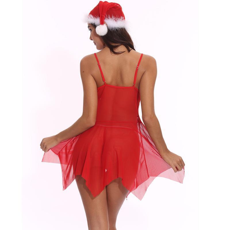 Mistletoe Maiden Flyaway Babydoll Lingerie