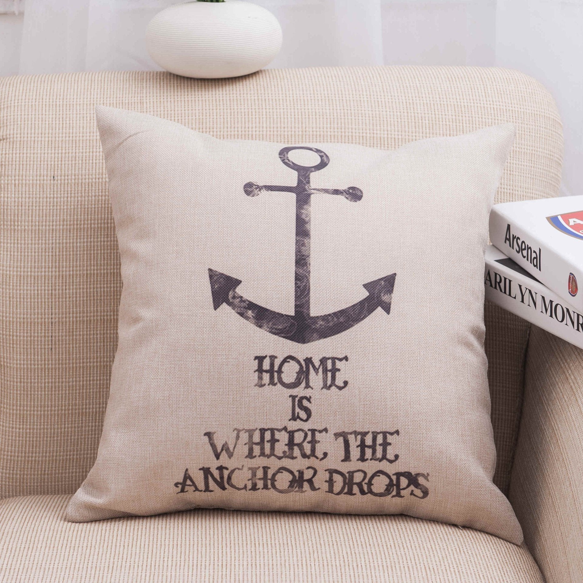 Nautical Navy Inspired Pillow Covers