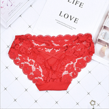 Low Waist Floral Lace See Through Panties
