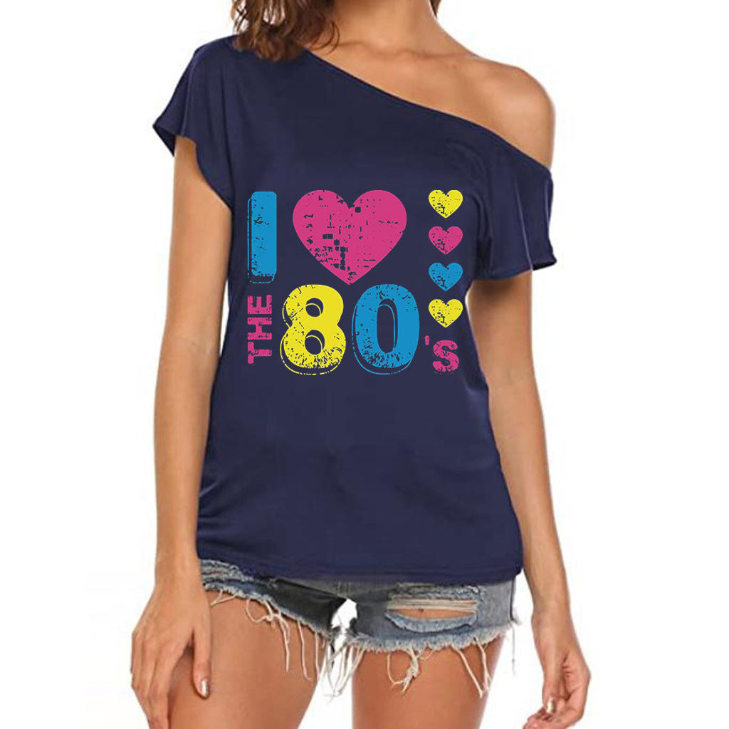 Ik hou van de jaren 80 slouchy tee