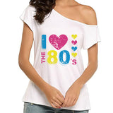 Me encanta la camiseta holgada de los años 80
