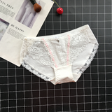 Traditional Cotton Semi Transparent Lace Panties